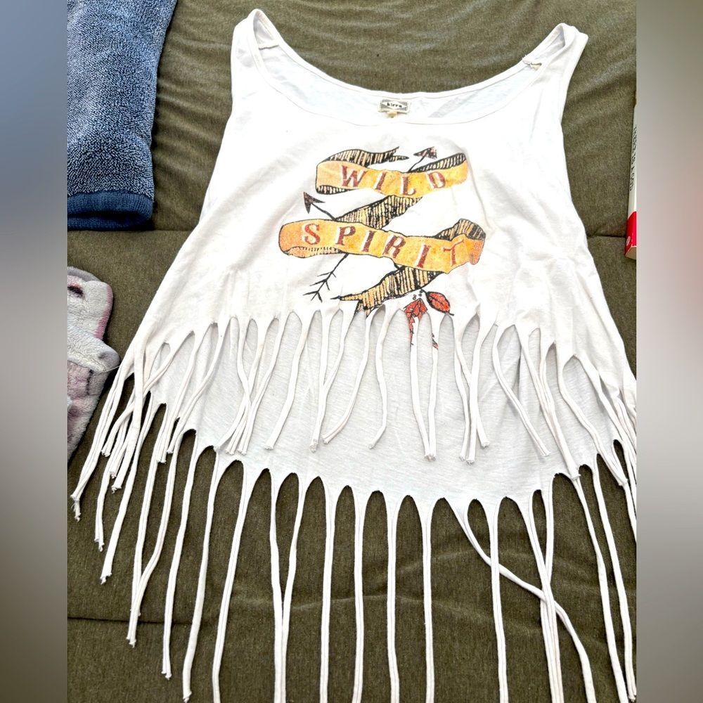 Pre-Loved Wild Spirit Fringe Tank Top